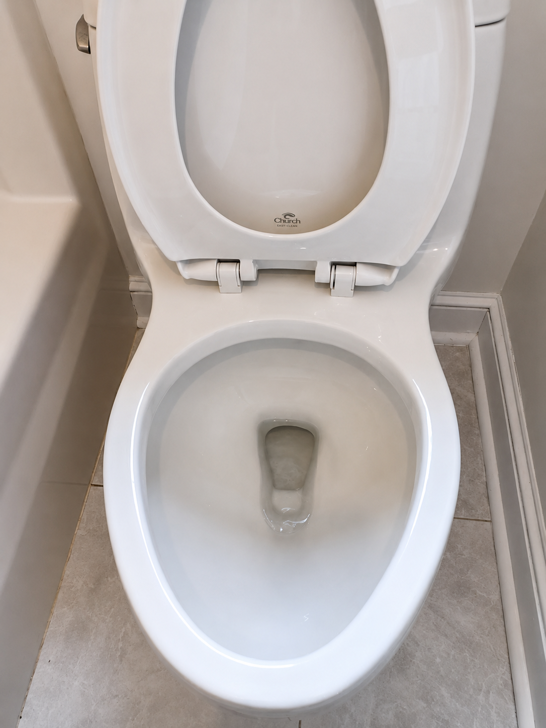 Clean toilet after cleaning